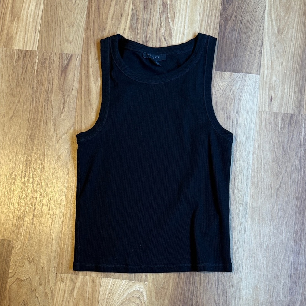All Saints Black Tank Top New